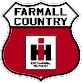 Farmall Country Red Metal Sign